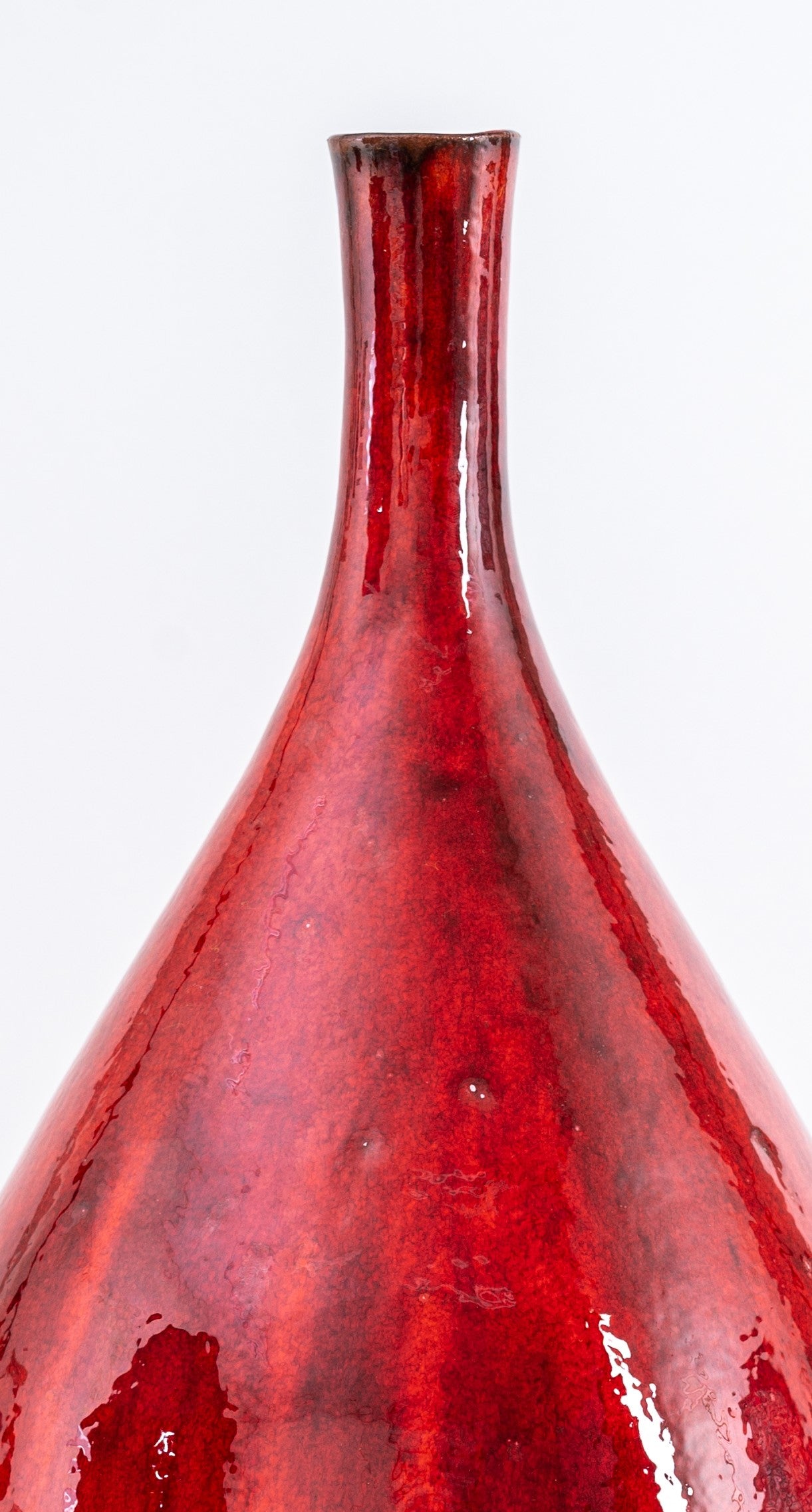 Big Red Ceramic Bottle
