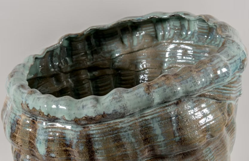 Decorative Big Seashell Vessel by Jacaranda Kori