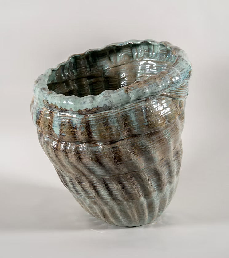 Decorative Big Seashell Vessel by Jacaranda Kori