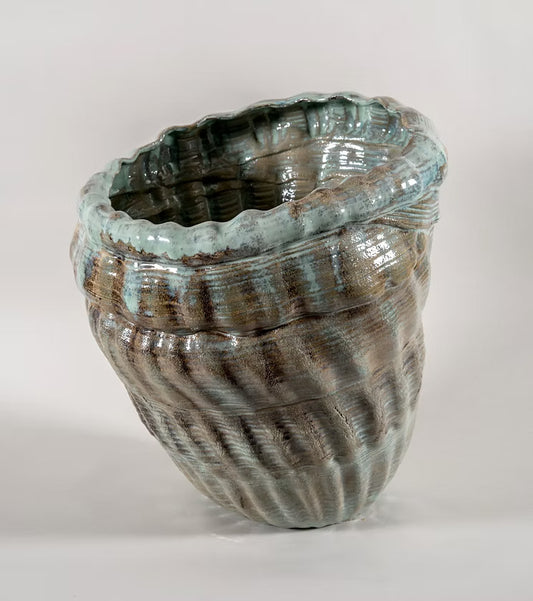 Decorative Big Seashell Vessel by Jacaranda Kori