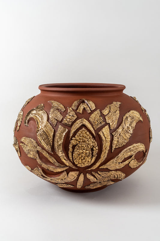 Lotus Golden Jar