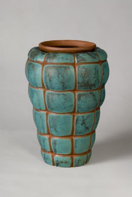 Terracotta with matt Turquise Glaze