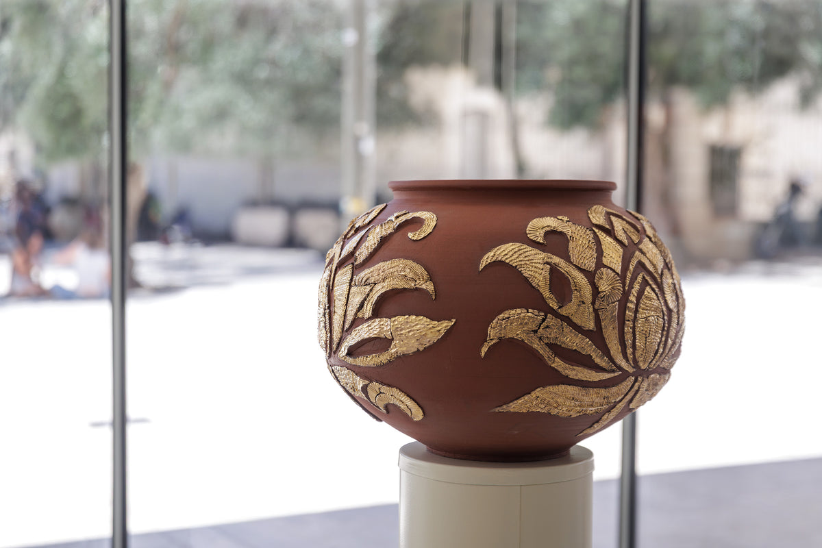 Lotus Golden Jar